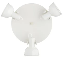 Argon Loftlampe Trogir, beige, 3 lyskilder, stål, Ø 30 cm