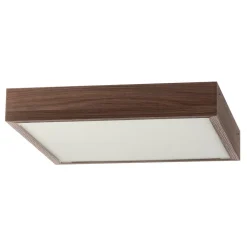 Argon Loftlampe Tromsö, valnød, 50 x 50 cm, træ/glas