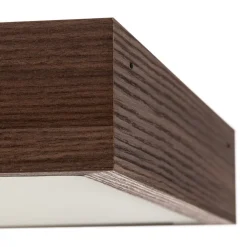 Argon Loftlampe Tromsö, valnød, 50 x 50 cm, træ/glas