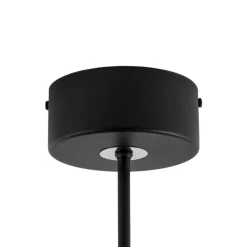 Loftlampe Vento, sort/guld, metal, Ø 40 cm, E27^Domiluce