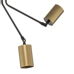 EMIBIG LIGHTING Loftlampe Verno 4 Black i sort og guld