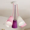 Loftlampe Wire Kids 5 lyskilder, hvid/pink/violet^TK Lighting Hot
