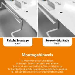 Smartwares Loftslampe Ceiling Dream, Ø 40 cm, tekstil, hvid