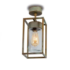 Loftslampe Cubic³ 3367 messing antik/klar^Moretti Luce