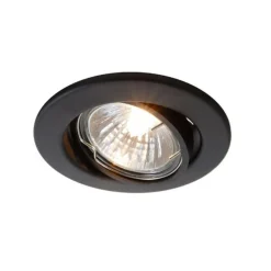 Deko-Light Indbygningsspots>Loftsmonteret ring GU10 uden pære, sort