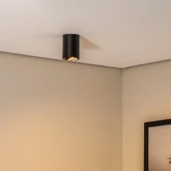 Eko-Light Loftspot Bima, rund sort