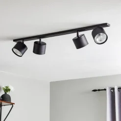 Loftspot Bot, sort, 4 lyskilder^ALDEX Hot