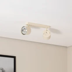 Loftspot Chloe justerbar med 2 lyskilder, beige^Argon New