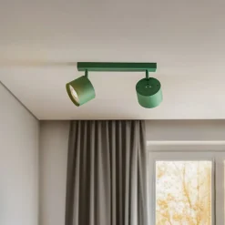 Børn Argon Loftspot Chloe justerbar med 2 lyskilder, grøn
