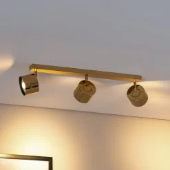 Loftspot Chloe justerbar, 3 lyskilder, stål messingfarvet^Argon Outlet