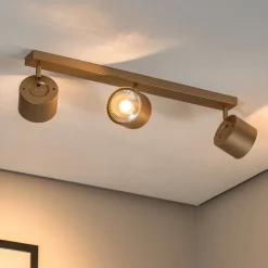 Børn Argon Loftspot Chloe justerbar med 3 lyskilder, guld