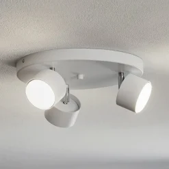 Eko-Light Spotlights>Loftspot Cloudy med 3 lyskilder, hvid rund