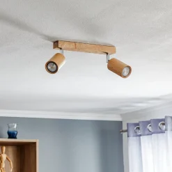 Loftspot Cre i træ, 2 lyskilder^SOLLUX LIGHTING Clearance