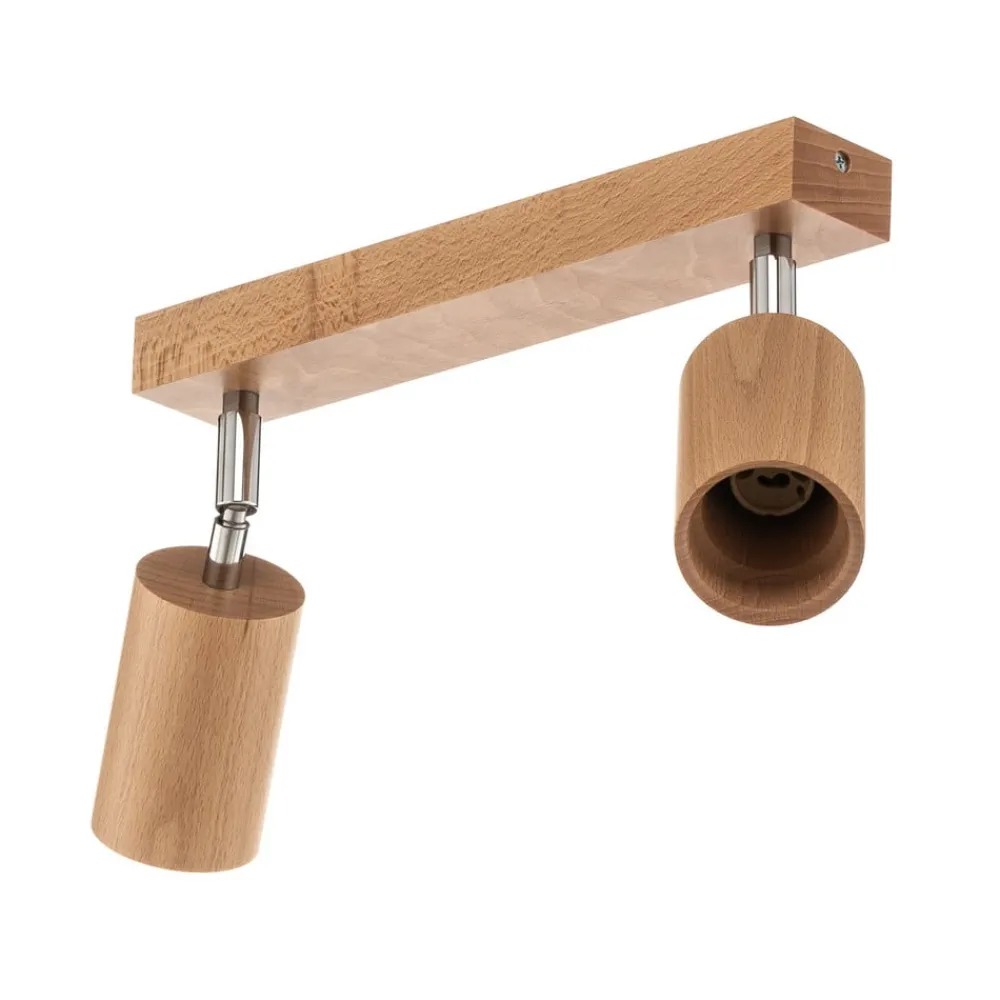 Loftspot Cre i træ, 2 lyskilder^SOLLUX LIGHTING Clearance