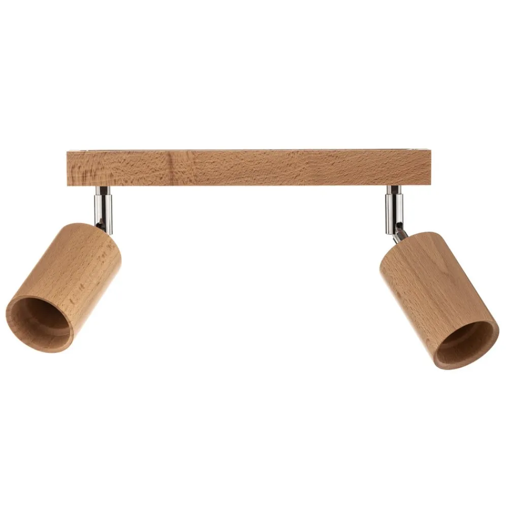 Loftspot Cre i træ, 2 lyskilder^SOLLUX LIGHTING Clearance