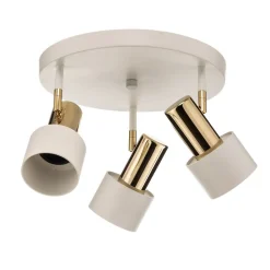 Argon Loftspot Destin, 3 lyskilder, hvid/messing