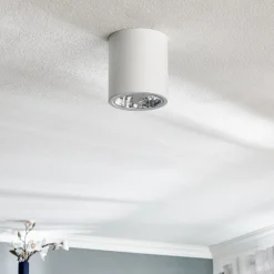 Luminex Loftspot Downlight round i hvid, Ø 13,3 cm