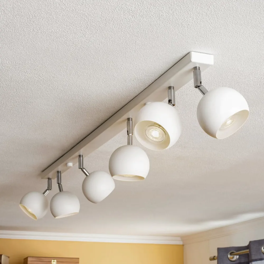 Loftspot Flame, hvid, 6 lyskilder^SOLLUX LIGHTING New