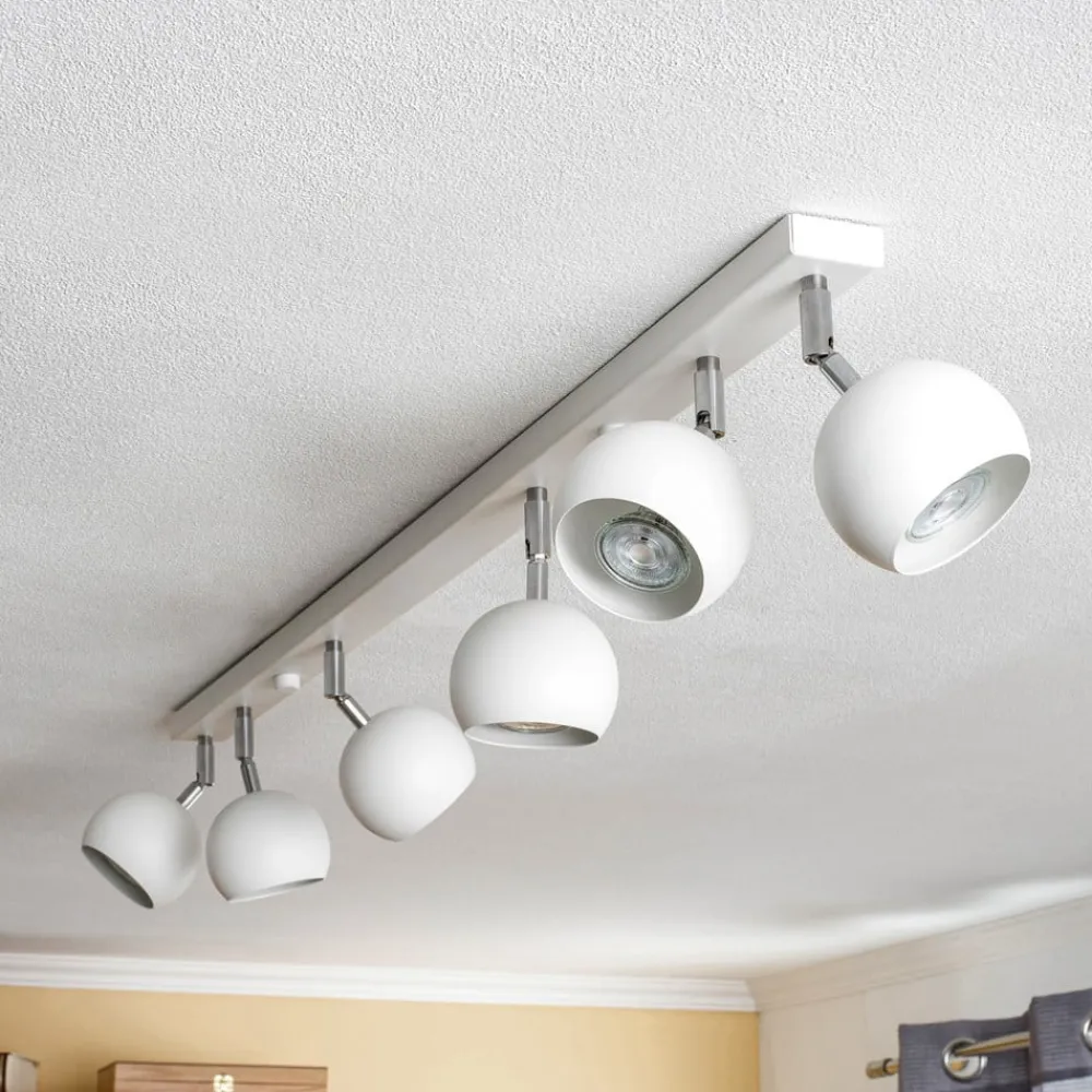 Loftspot Flame, hvid, 6 lyskilder^SOLLUX LIGHTING New