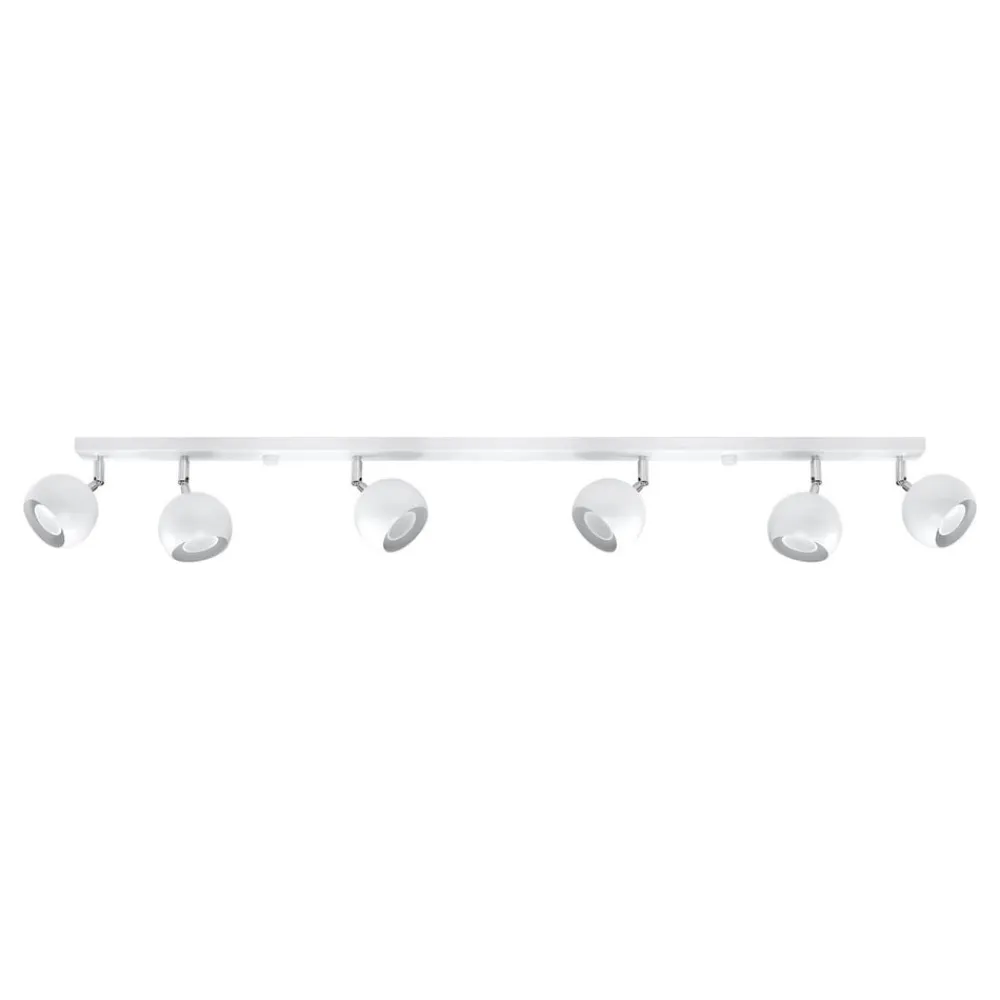 Loftspot Flame, hvid, 6 lyskilder^SOLLUX LIGHTING New