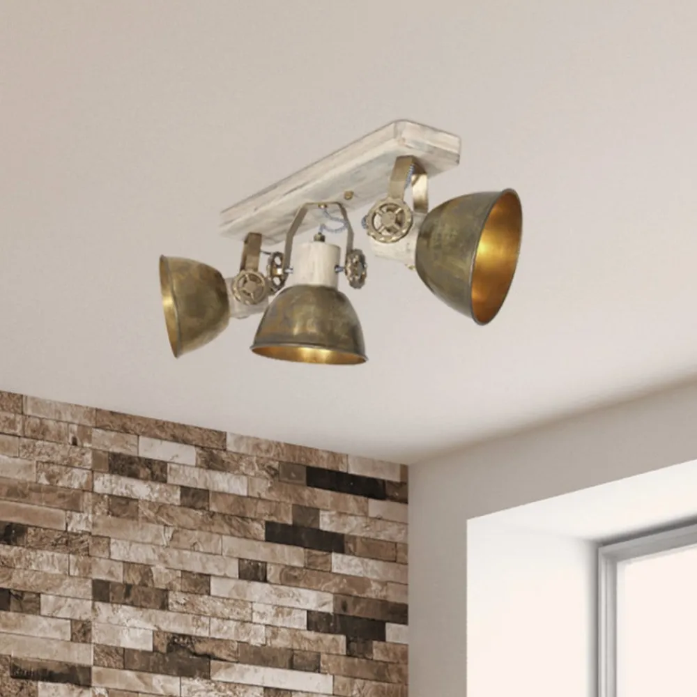Steinhauer Loftlamper|Spotlights>Loftspot Gearwood, 3 lyskilder bronze