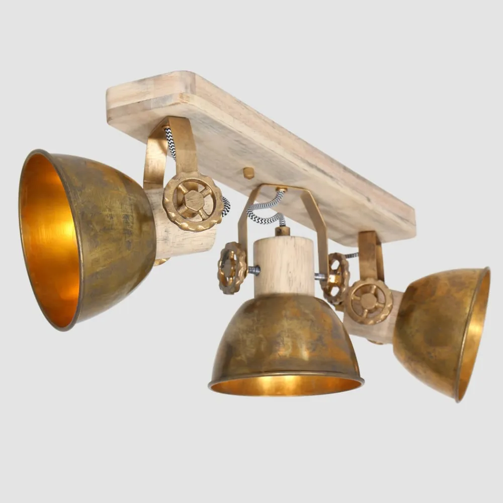 Steinhauer Loftlamper|Spotlights>Loftspot Gearwood, 3 lyskilder bronze