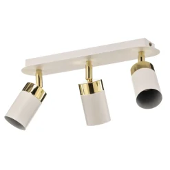 Eko-Light Loftspot Joker, hvid/guld, 3 lyskilder