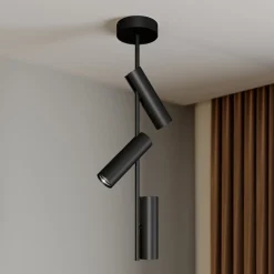 Loftspot Leda 3, 3 lyskilder, sort^SIGMA Outlet