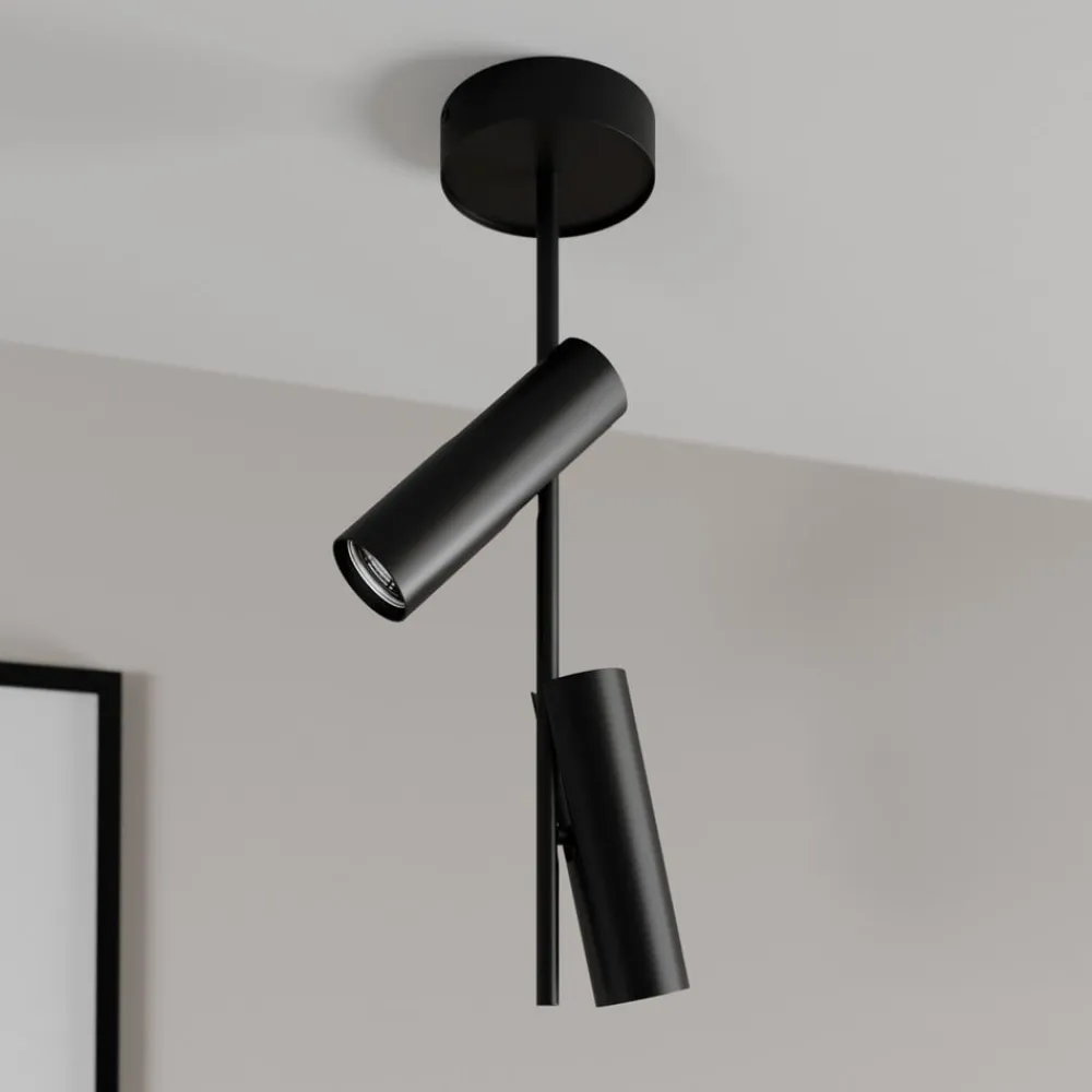 Loftspot Leda 2, 2 lyskilder, sort^SIGMA New