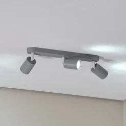 Loftspot Livia, grå, 52 cm, 3 lyskilder, metal, GU10^TK Lighting Online