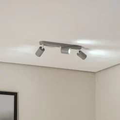 Loftspot Livia, grå, 52 cm, 3 lyskilder, metal, GU10^TK Lighting Online