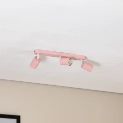 Loftspot Livia, lyserød, 52 cm, 3 lyskilder, metal, GU10^TK Lighting Outlet