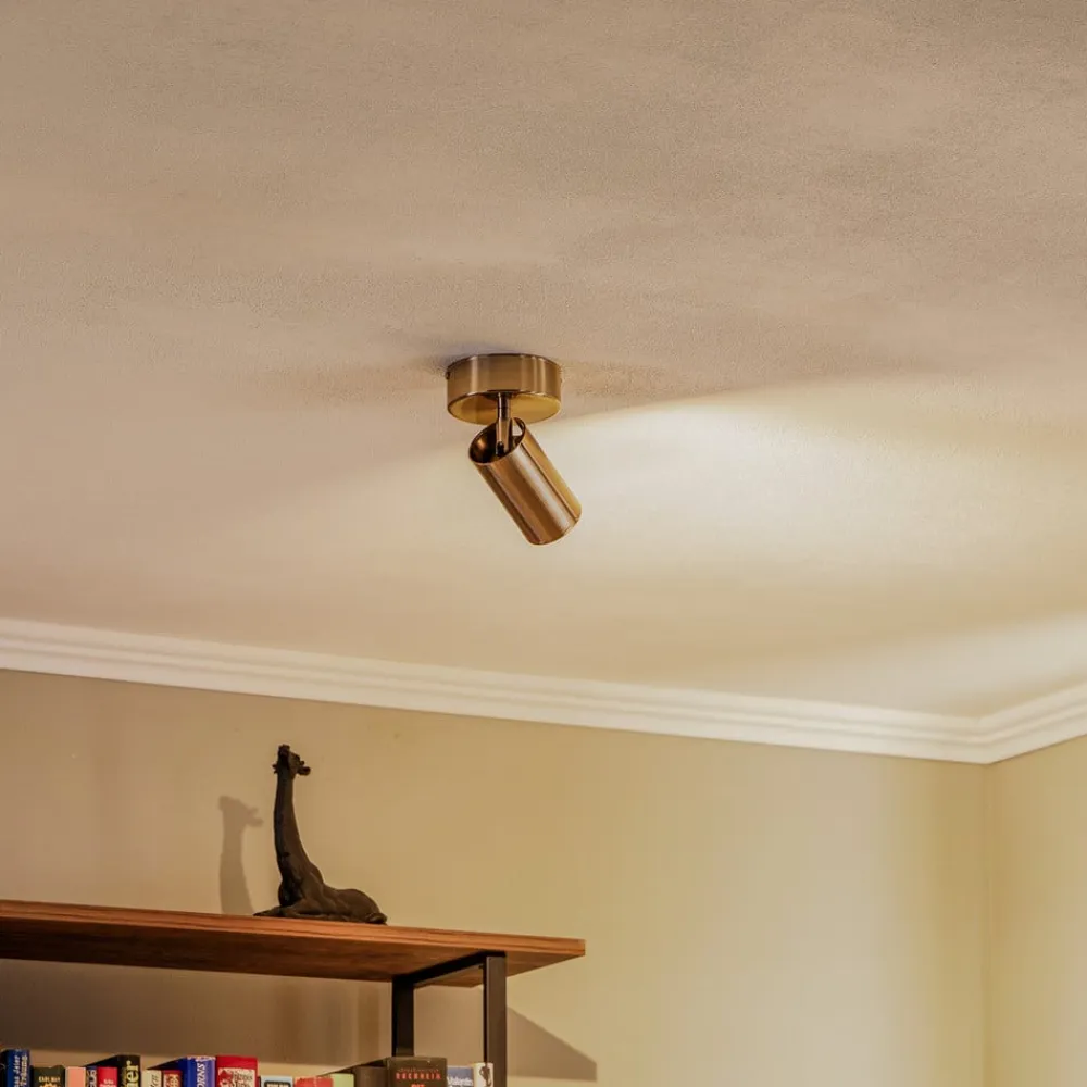 Loftspot, messing antik, 1 lyskilde^Lucea Hot