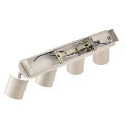 Loftspot Modo i stål, hvid, 4 lyskilder^Luminex Online