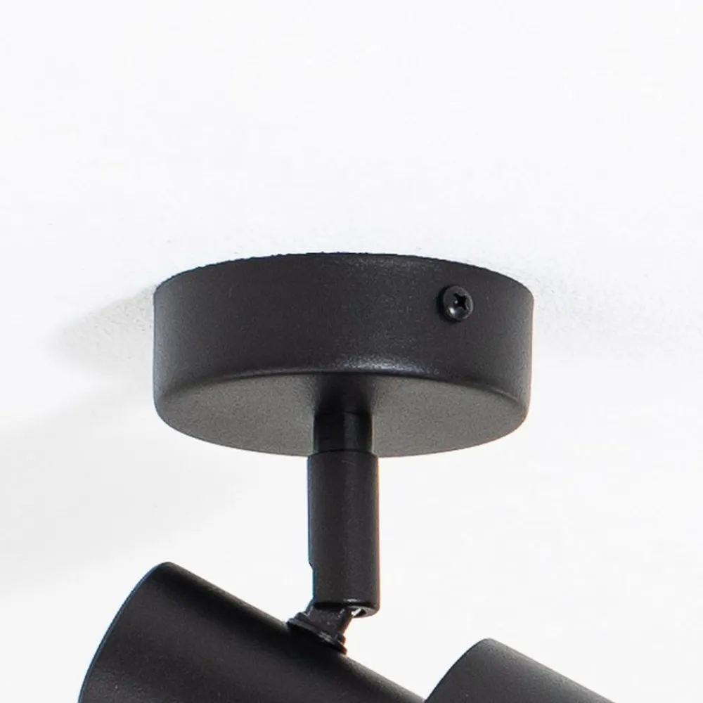 Loftspot Mona, 1 lyskilde, sort, bevægelig, stål^SIGMA Discount