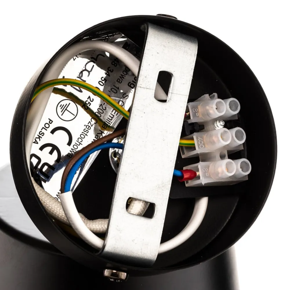 EMIBIG LIGHTING Spotlights>Loftspot Prism, 1 lyskilde, sort/guld