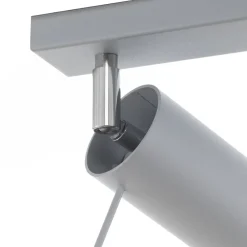 SOLLUX LIGHTING Loftspot Round, grå, 3 lyskilder lineær