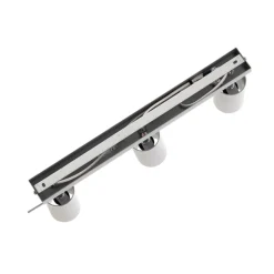 SOLLUX LIGHTING Loftspot Round, grå, 3 lyskilder lineær