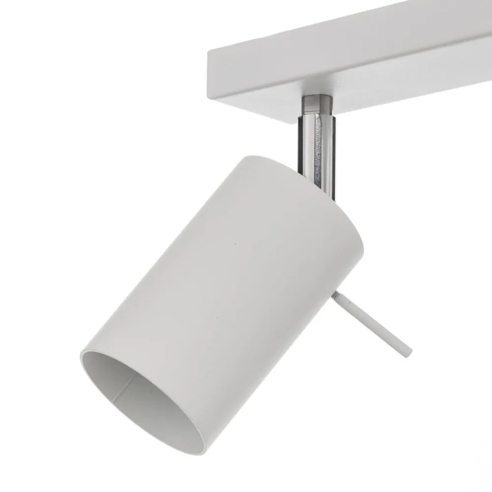 SOLLUX LIGHTING Loftspot Round, hvid, 3 lyskilder lineær