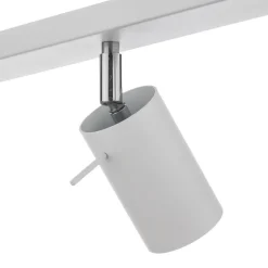 SOLLUX LIGHTING Loftspot Round, hvid, 3 lyskilder lineær