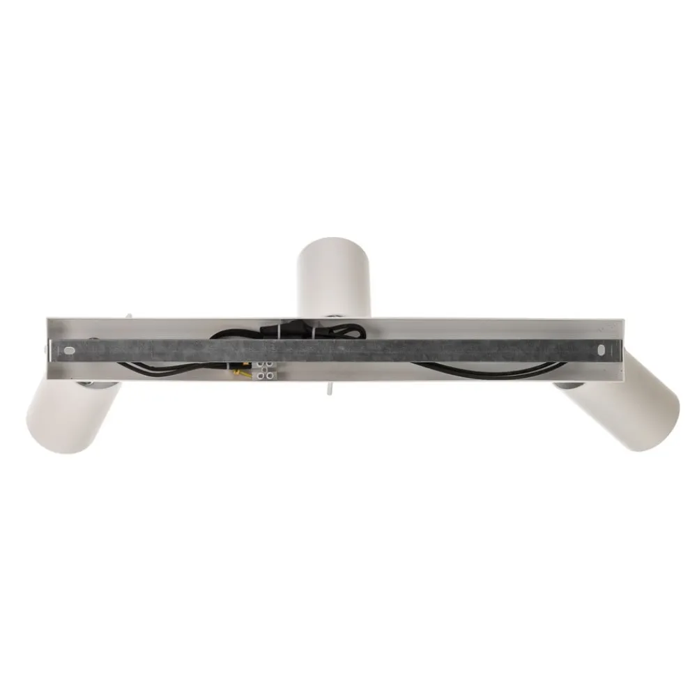 SOLLUX LIGHTING Loftspot Round, hvid, 3 lyskilder lineær