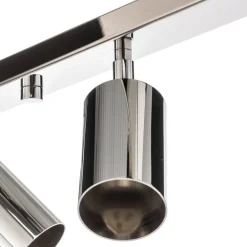 Loftspot Round, krom, 6 lyskilder lineær^SOLLUX LIGHTING New