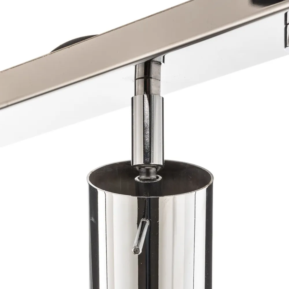 Loftspot Round, krom, 6 lyskilder lineær^SOLLUX LIGHTING New