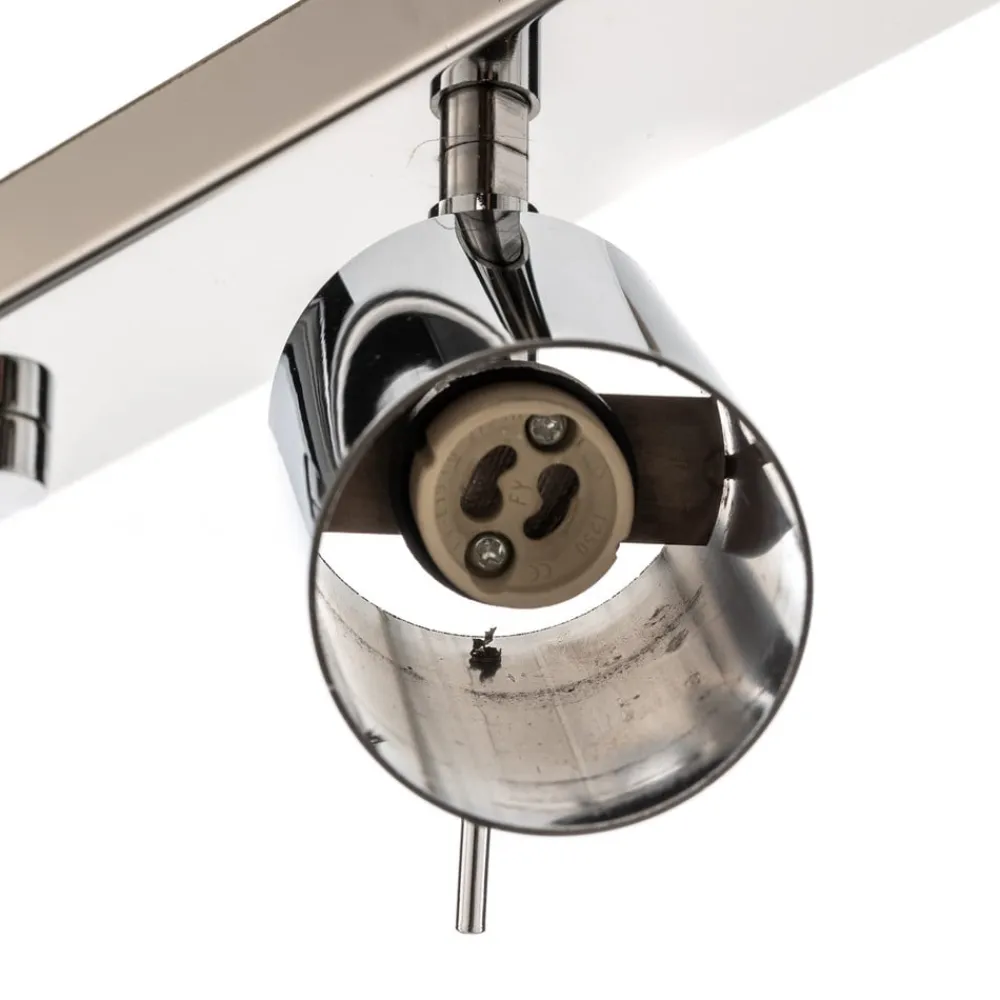 Loftspot Round, krom, 6 lyskilder lineær^SOLLUX LIGHTING New