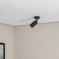 Argon Loftspot Sado sort stål, justerbar 1 lyskilde rund