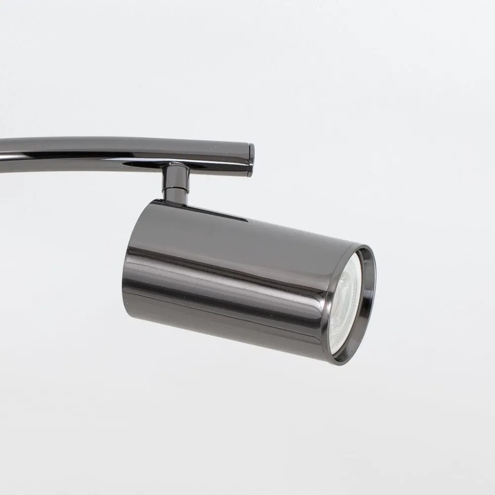 Lucea Loftspot, sort-krom, 4 lyskilder