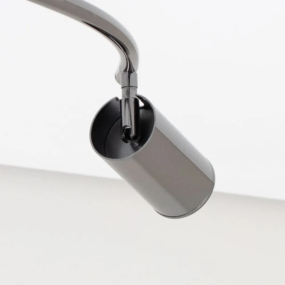 Lucea Loftspot, sort-krom, 4 lyskilder