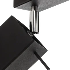 Loftspot Square, sort, 4 lyskilder lineært^SOLLUX LIGHTING Outlet