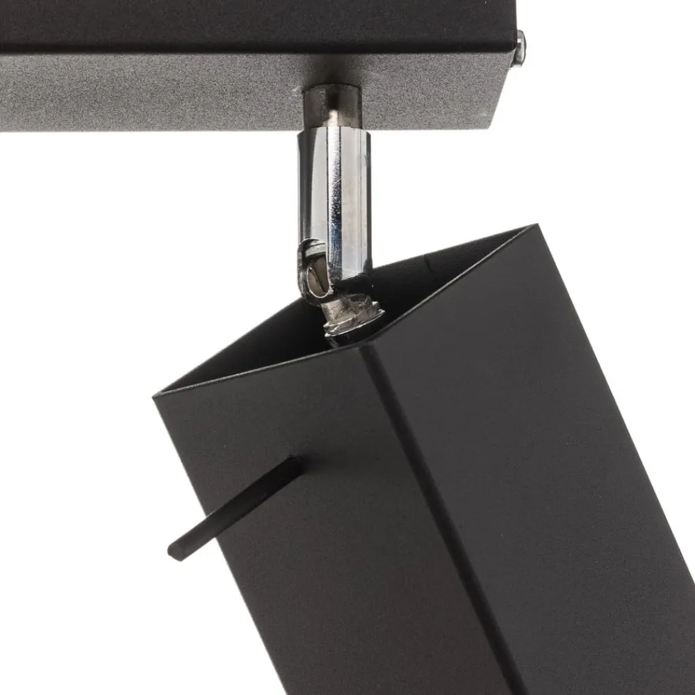 SOLLUX LIGHTING Loftlamper|Spotlights>Loftspot Square, sort, 2 lyskilder