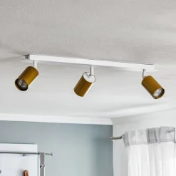 Loftspot Zen 3 med 3 lyskilder i hvid og guld^EMIBIG LIGHTING Hot